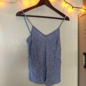 One Hart Floral Crop Tank Top